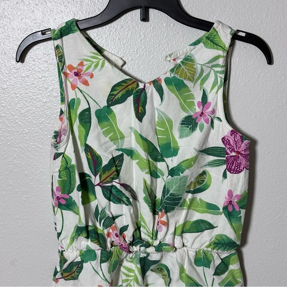 Old Navy Girls Green Floral Romper Size L(10/12) - Picture 6 of 8